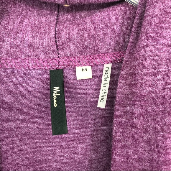 Milano Woman's Open Front Cardigan Color Plum, size Medium - Picture 2 of 3